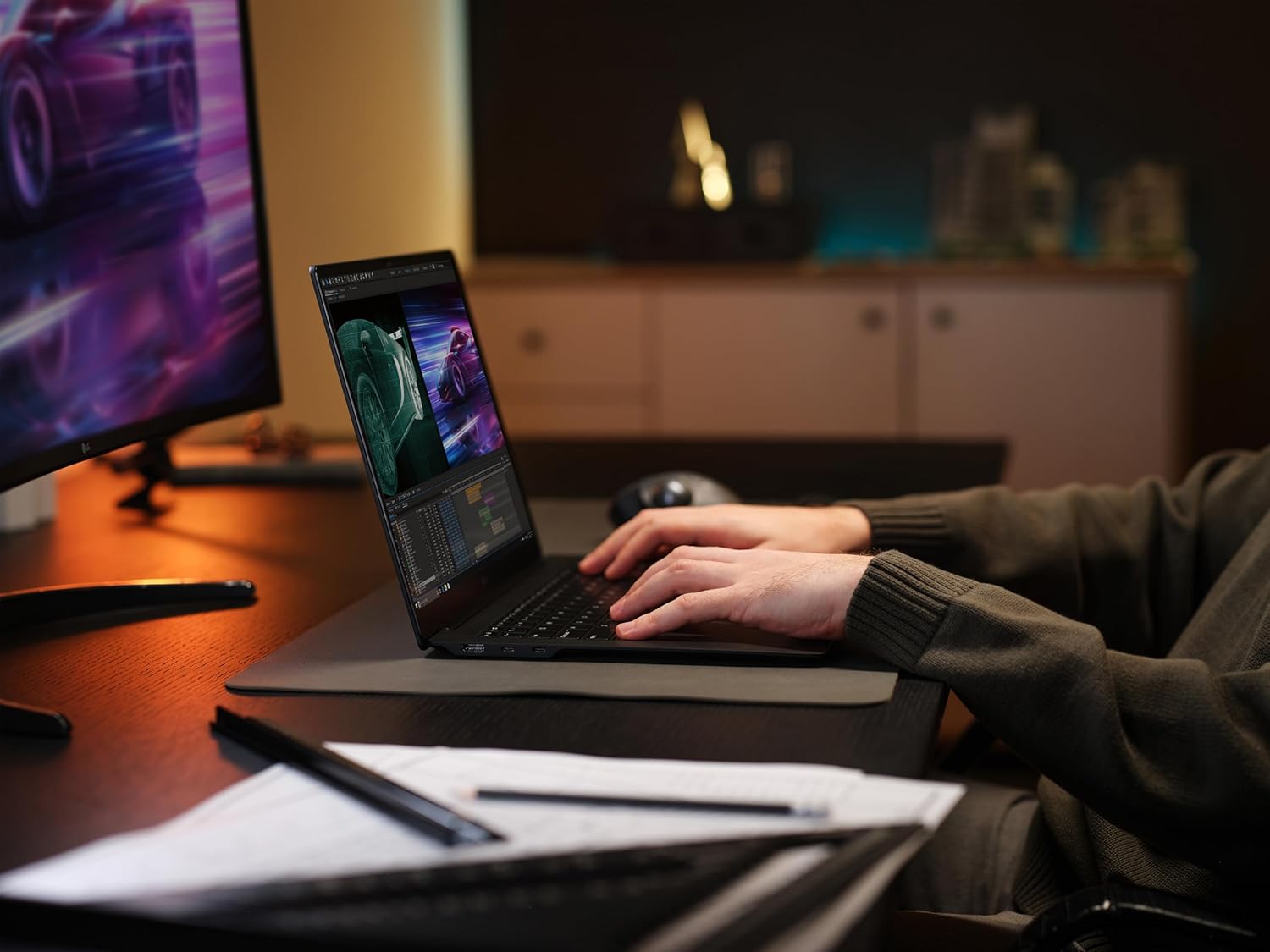 Samsung Galaxy Book 5 Pro and LG Gram Pro 16 Korean laptops side by side